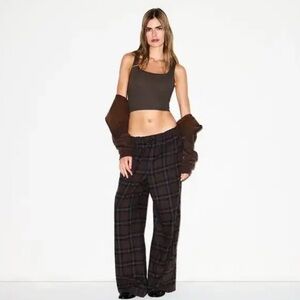 SKIMS SLEEP Flannel Oversized Pant S BO-PNT-10136